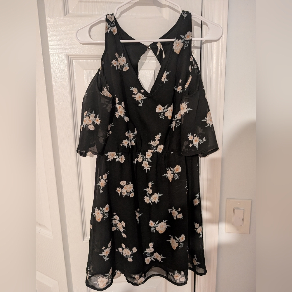 Live 4 Truth Black Floral Mini Dress